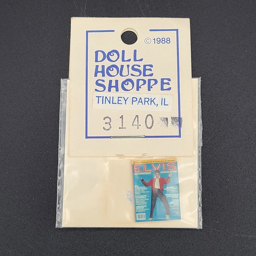 Doll House Shoppe 1:12 dollhouse miniatures #3140 ELVIS Magazine NOS VTG